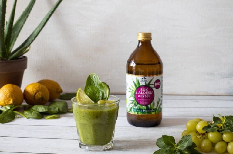 smoothie szpinakowo-aloesowe